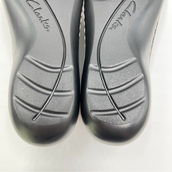 Clarks Women Size 9 Ashland Bubble‎ Snakeskin Print Black Comfort Loafers Shoes - Picture 12 of 12